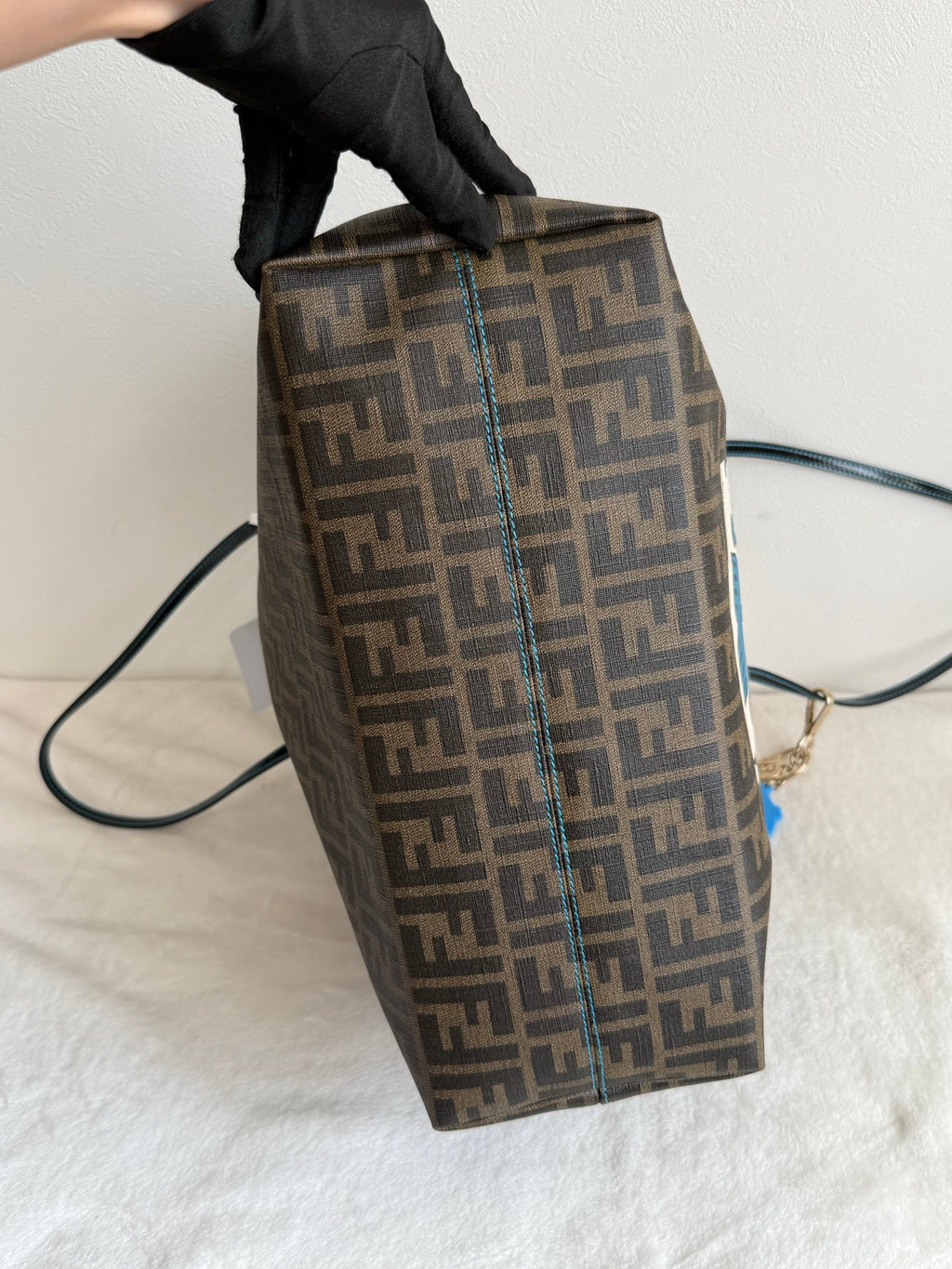 FENDI Fortune Fish Zucca Tote Bag