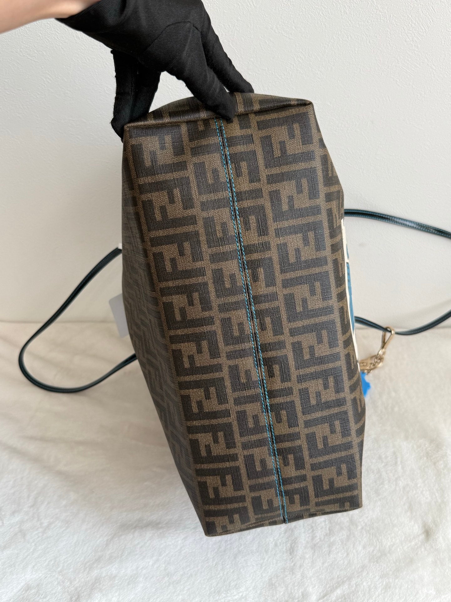 FENDI Fortune Fish Zucca Tote Bag