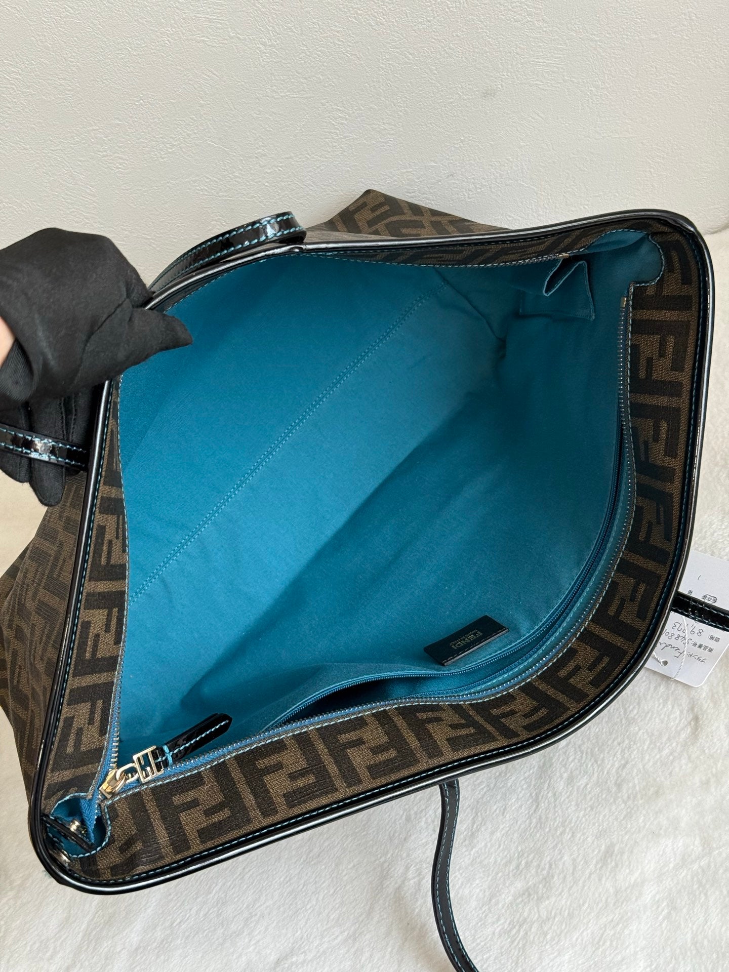 FENDI Fortune Fish Zucca Tote Bag