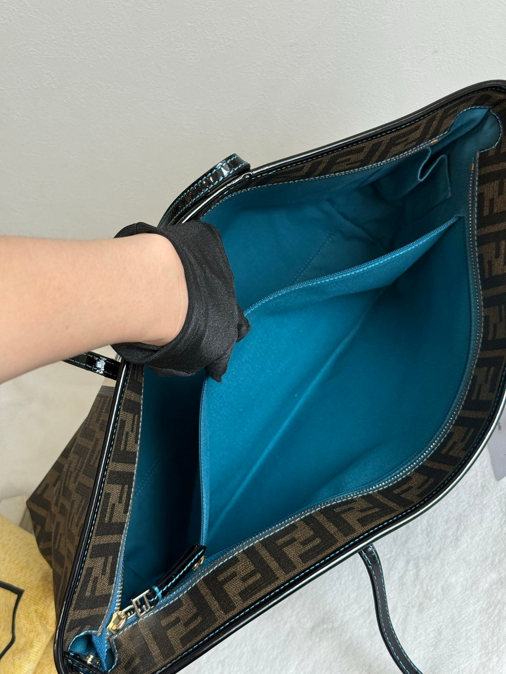 FENDI Fortune Fish Zucca Tote Bag