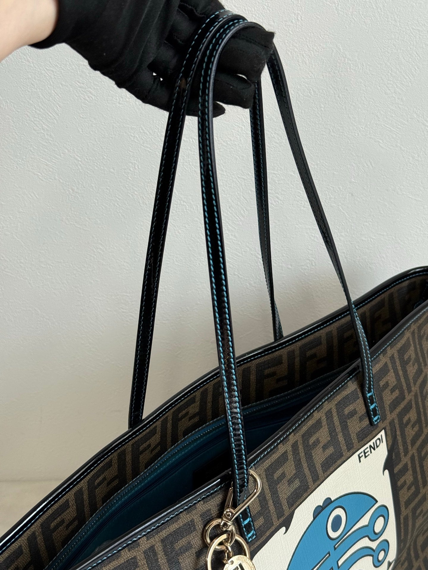FENDI Fortune Fish Zucca Tote Bag