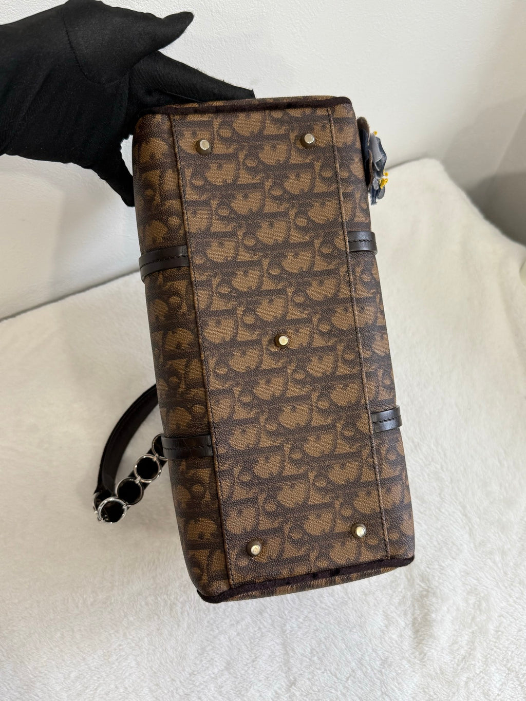 DIOR Trotter Romantique Hand Bag PVC Leather
