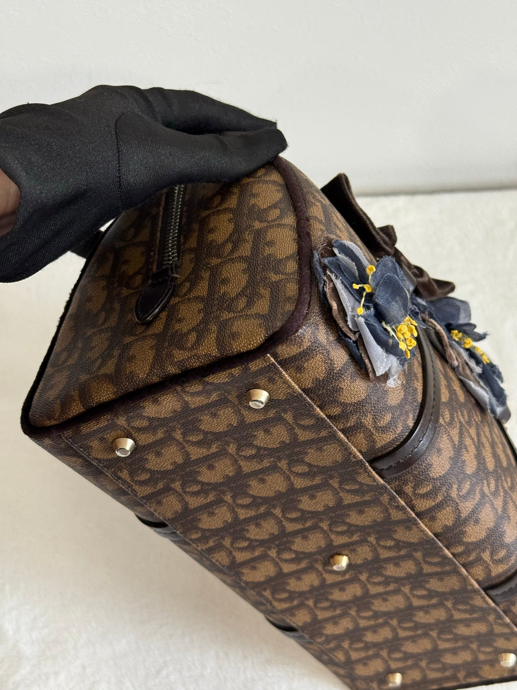 DIOR Trotter Romantique Hand Bag PVC Leather