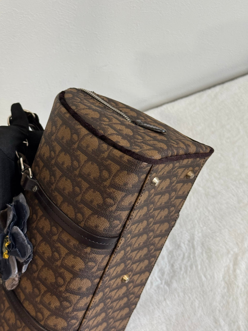 DIOR Trotter Romantique Hand Bag PVC Leather