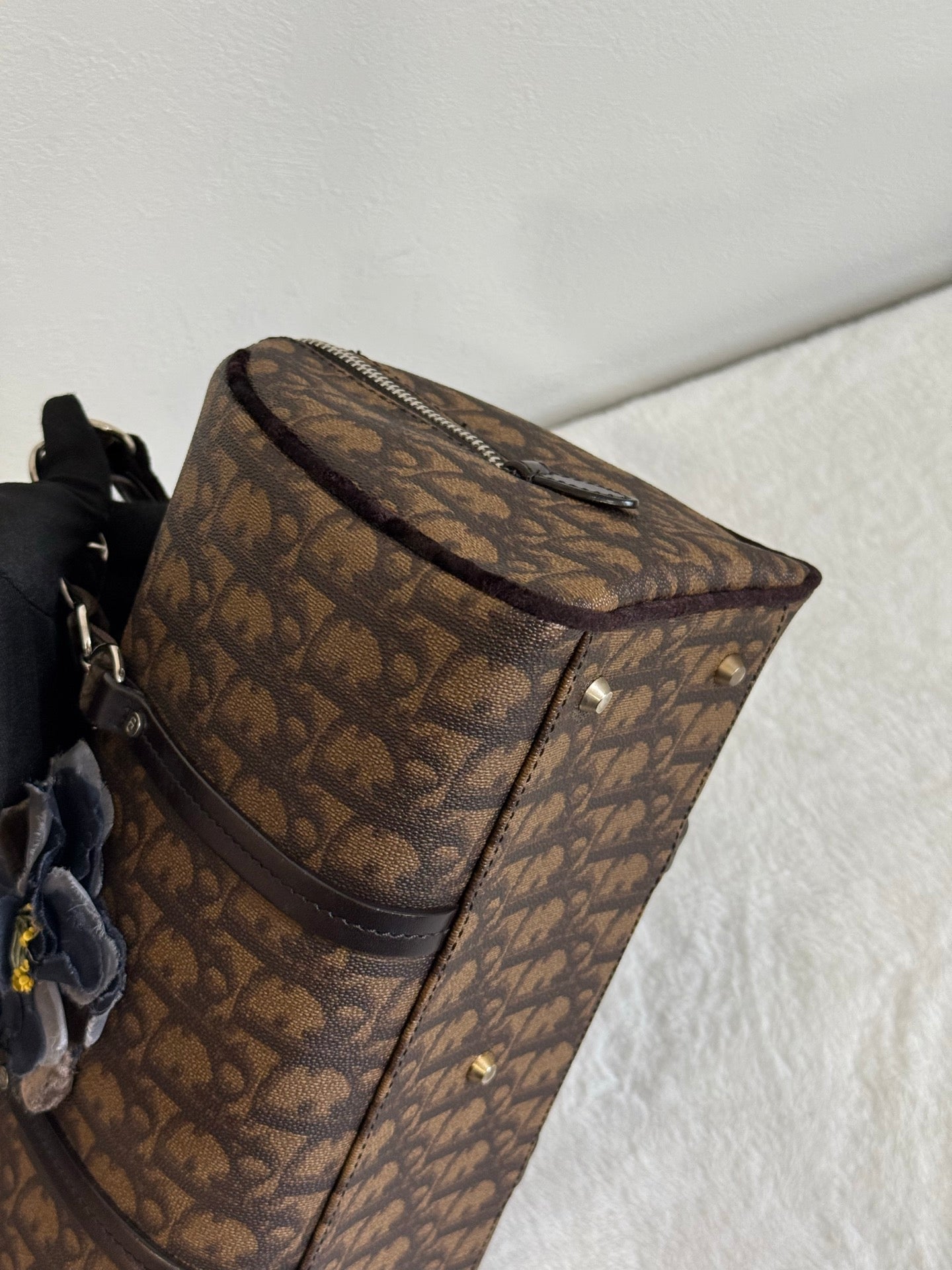 DIOR Trotter Romantique Hand Bag PVC Leather