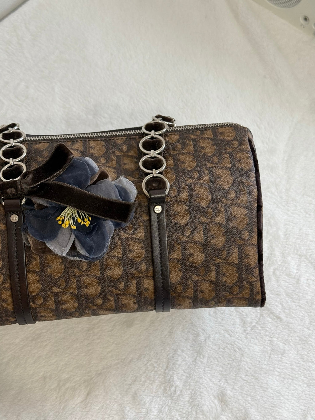 DIOR Trotter Romantique Hand Bag PVC Leather