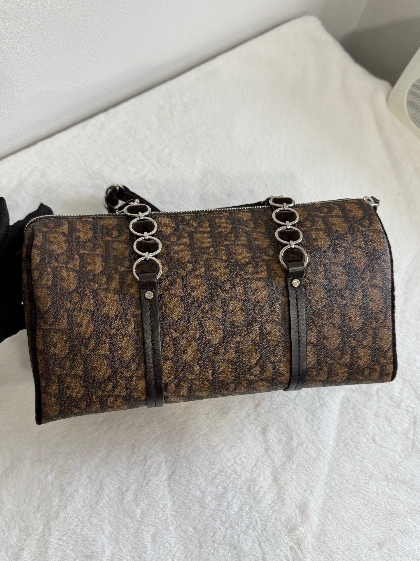 DIOR Trotter Romantique Hand Bag PVC Leather
