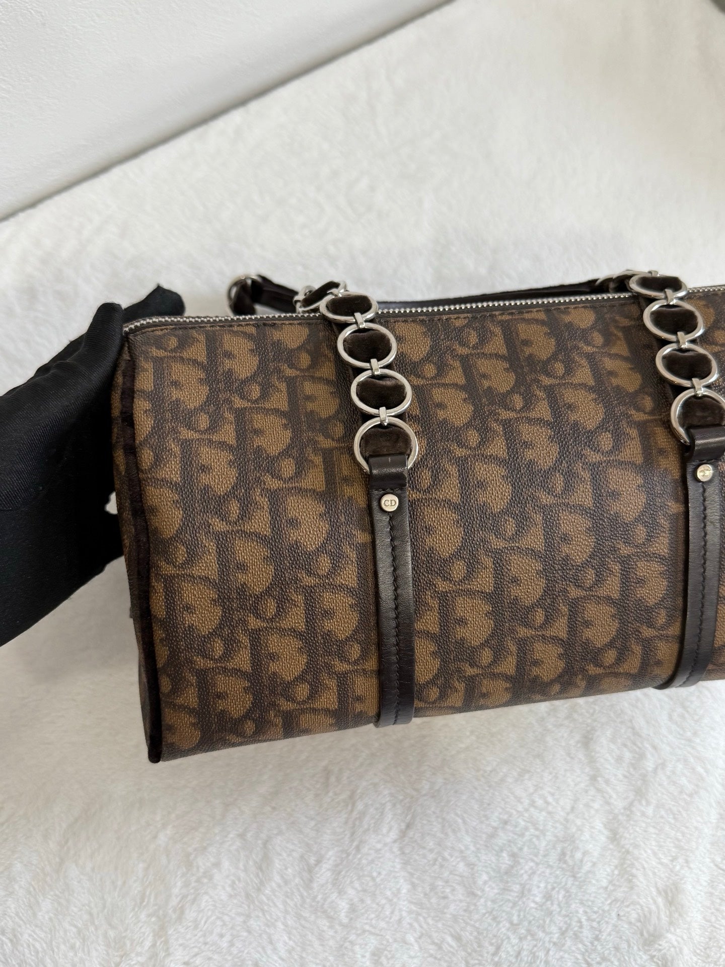 DIOR Trotter Romantique Hand Bag PVC Leather