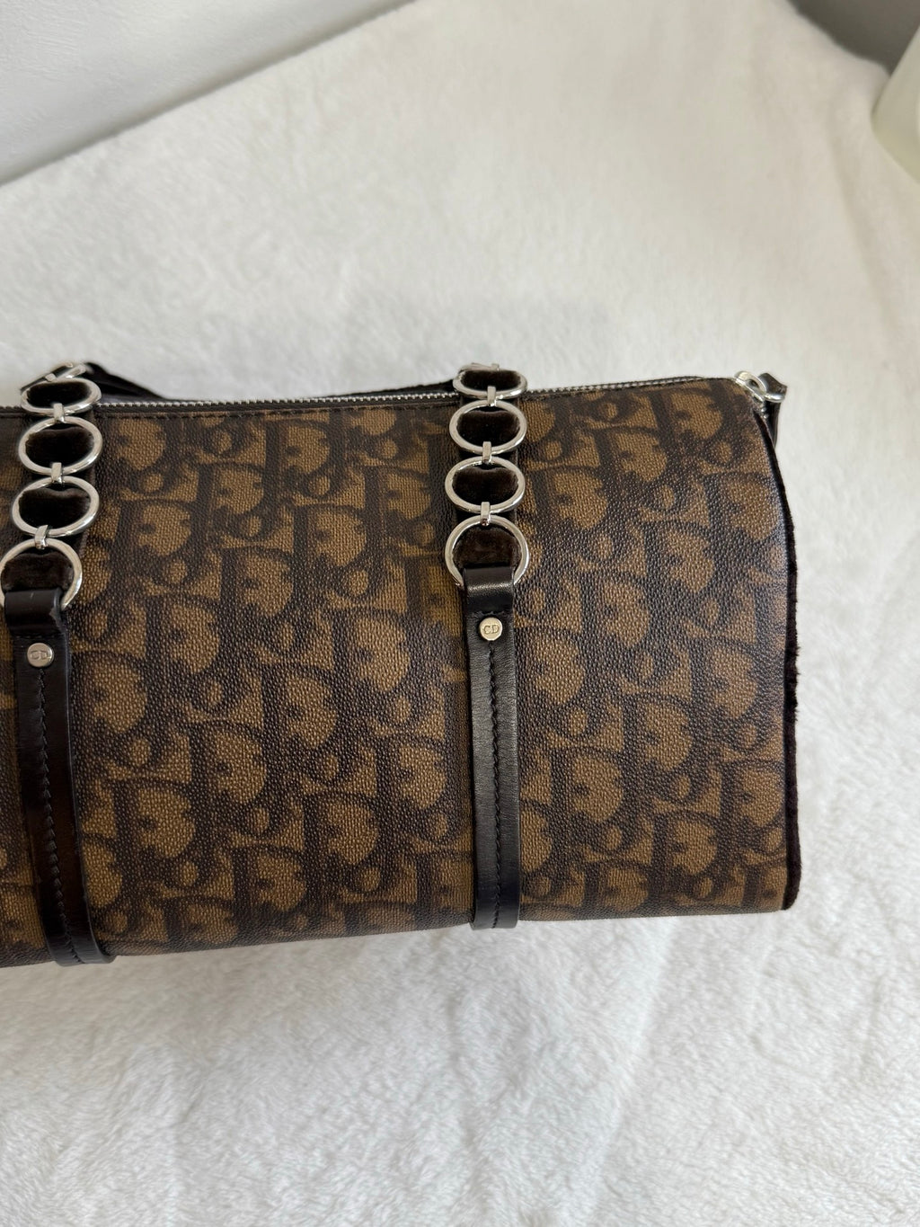 DIOR Trotter Romantique Hand Bag PVC Leather