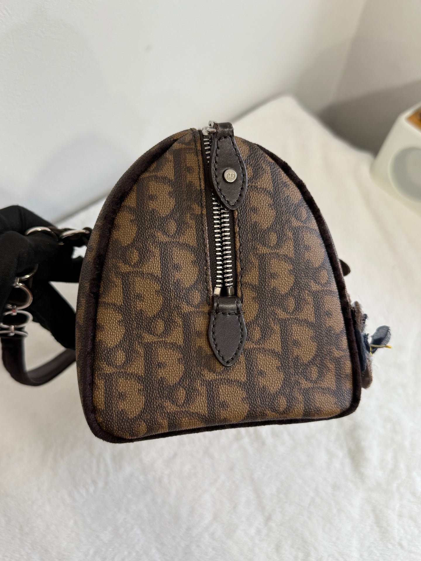DIOR Trotter Romantique Hand Bag PVC Leather