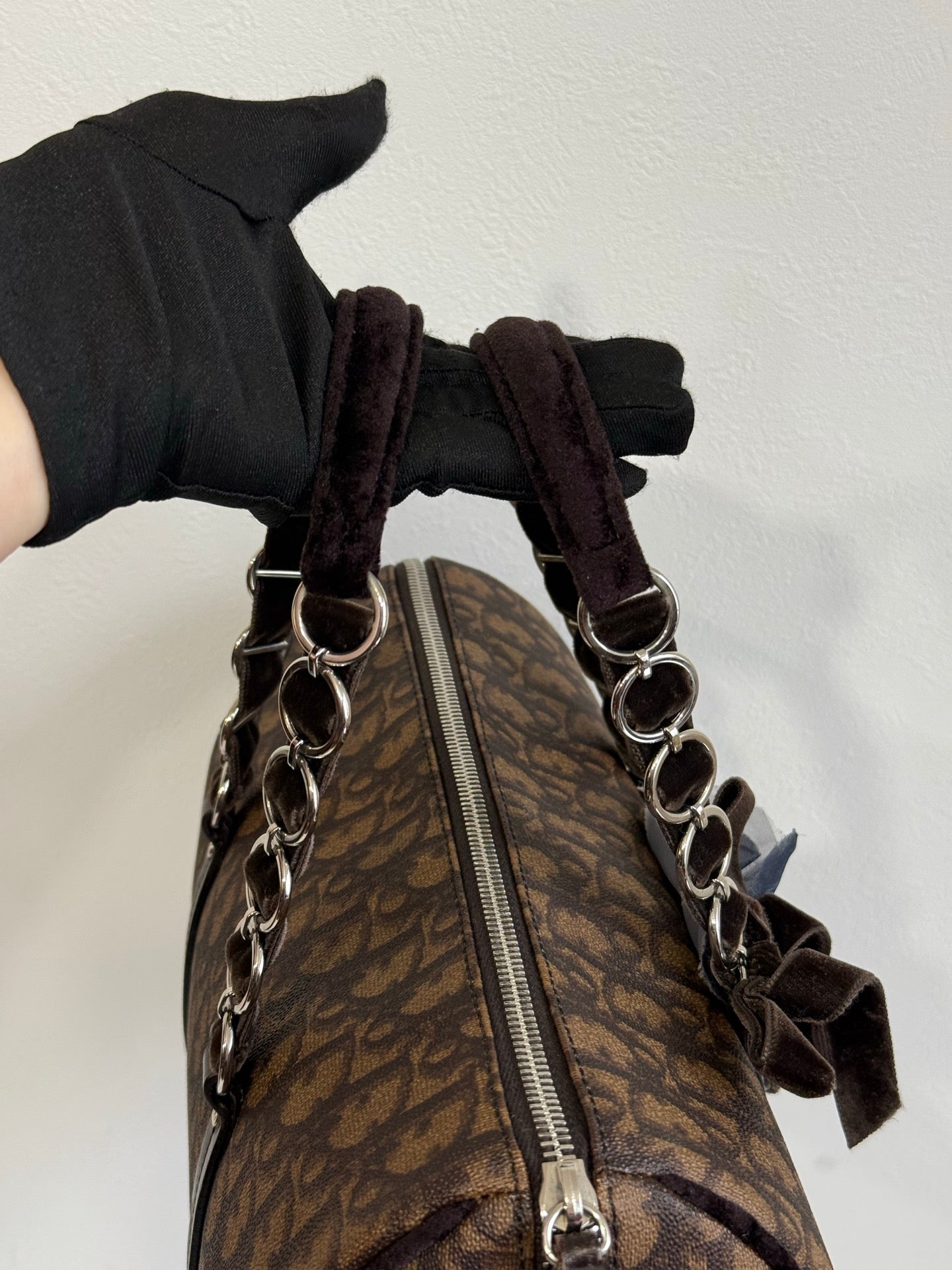 DIOR Trotter Romantique Hand Bag PVC Leather