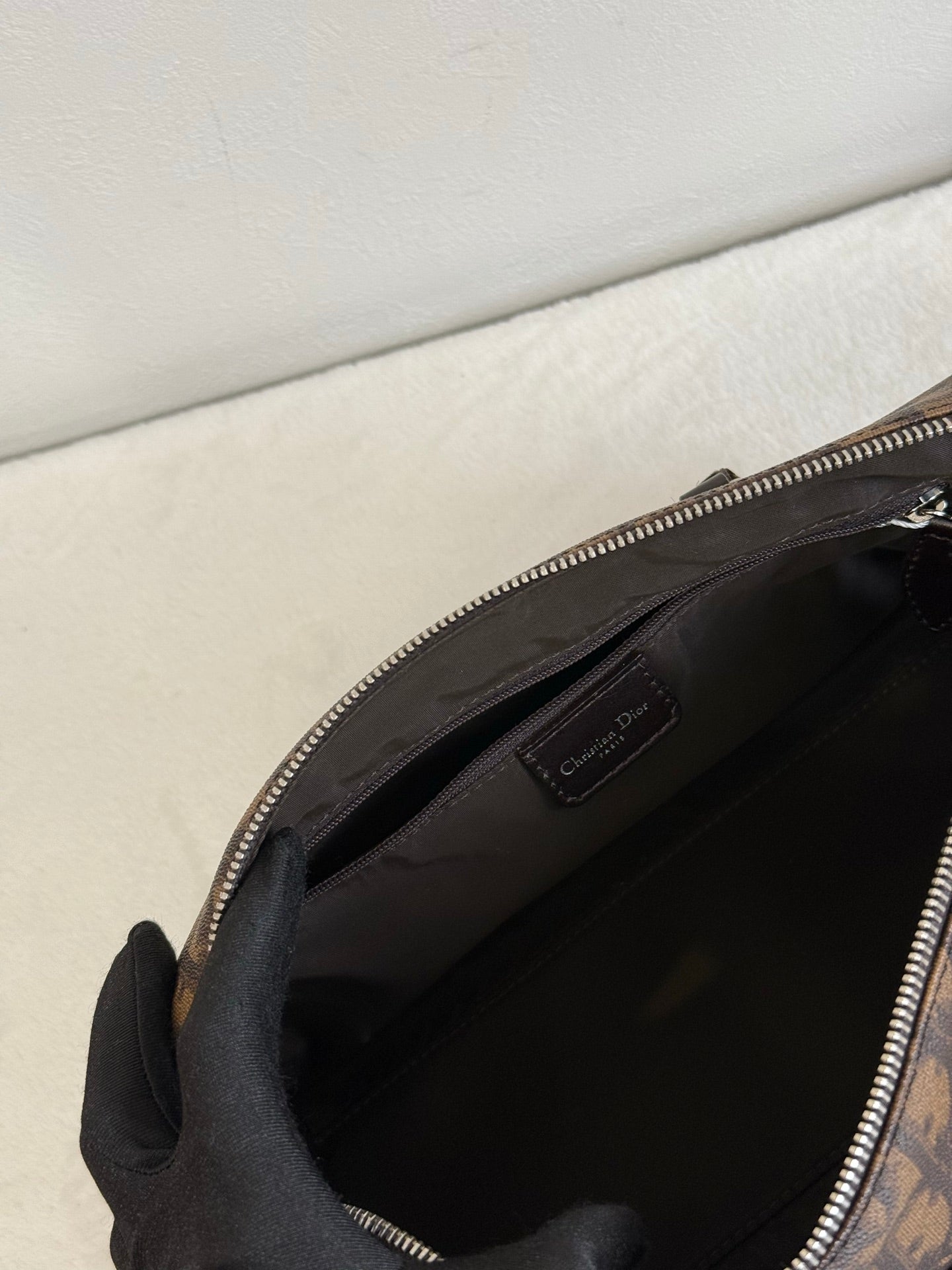 DIOR Trotter Romantique Hand Bag PVC Leather
