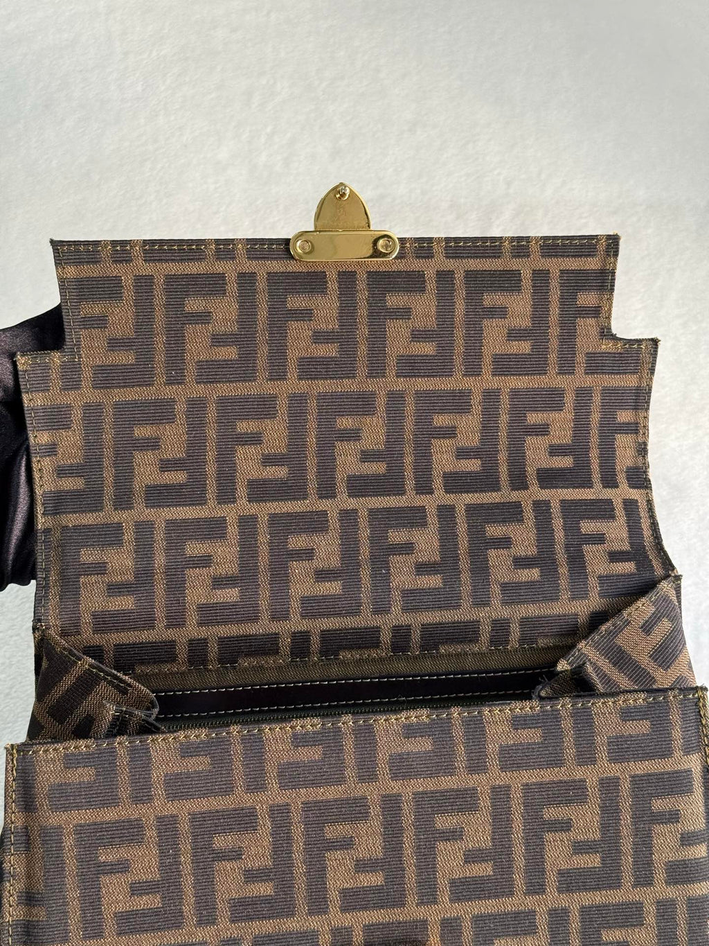 FENDI Zucca Kelly Shoulder Bag