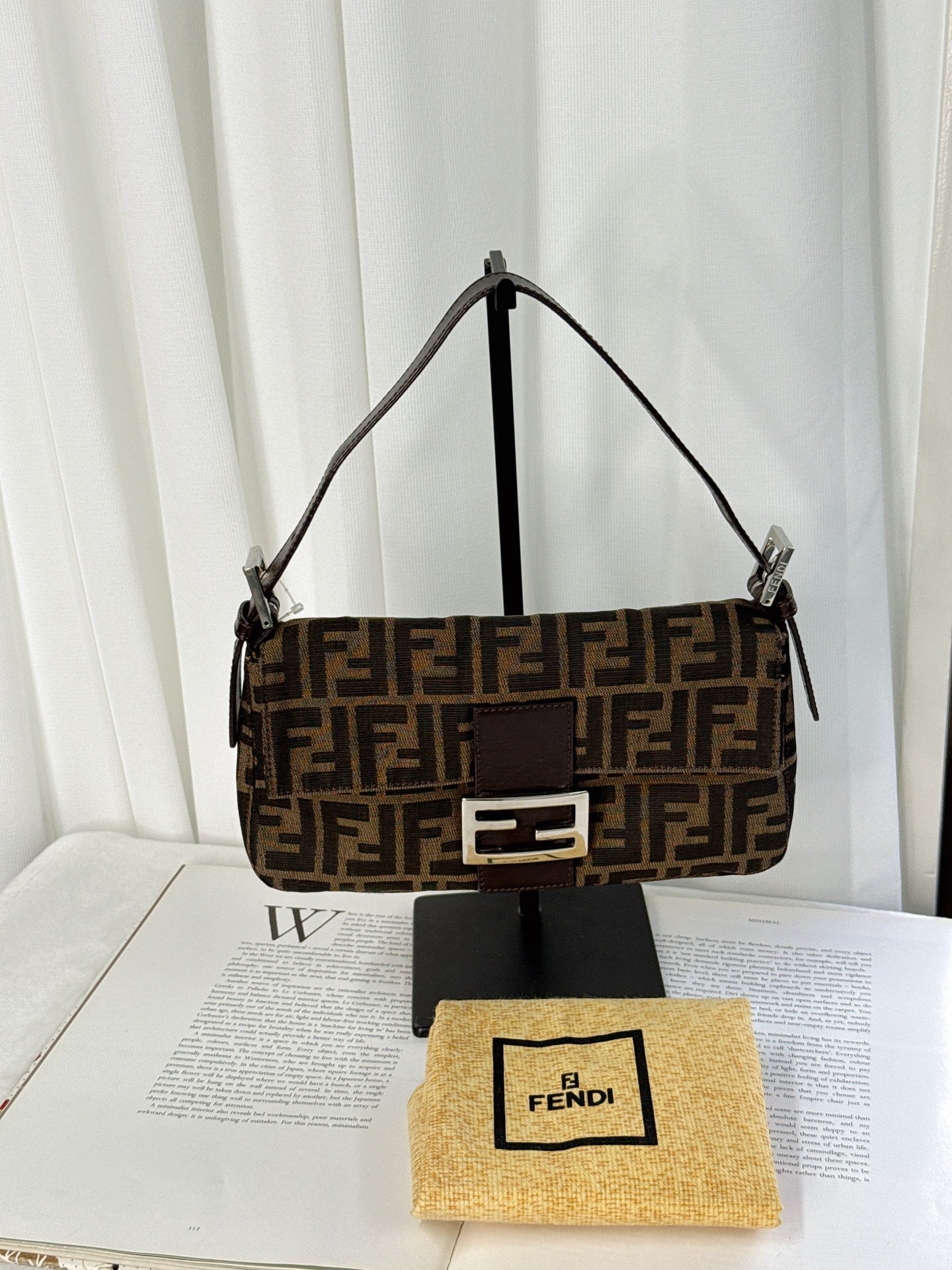 FENDI Zucca Baguette Bag