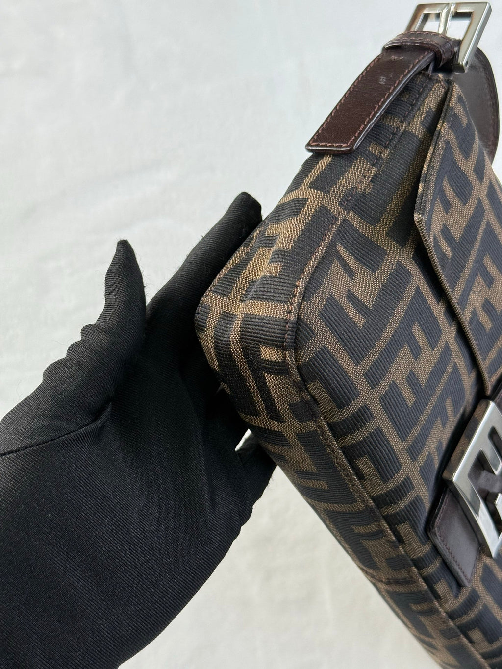 FENDI Zucca Baguette Bag