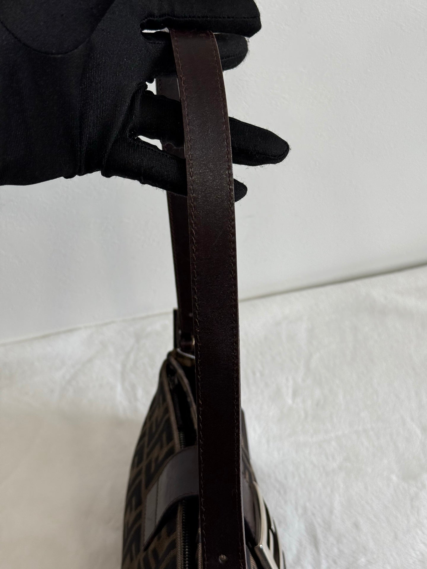 FENDI  Zucca Baguette Shoulder Bag