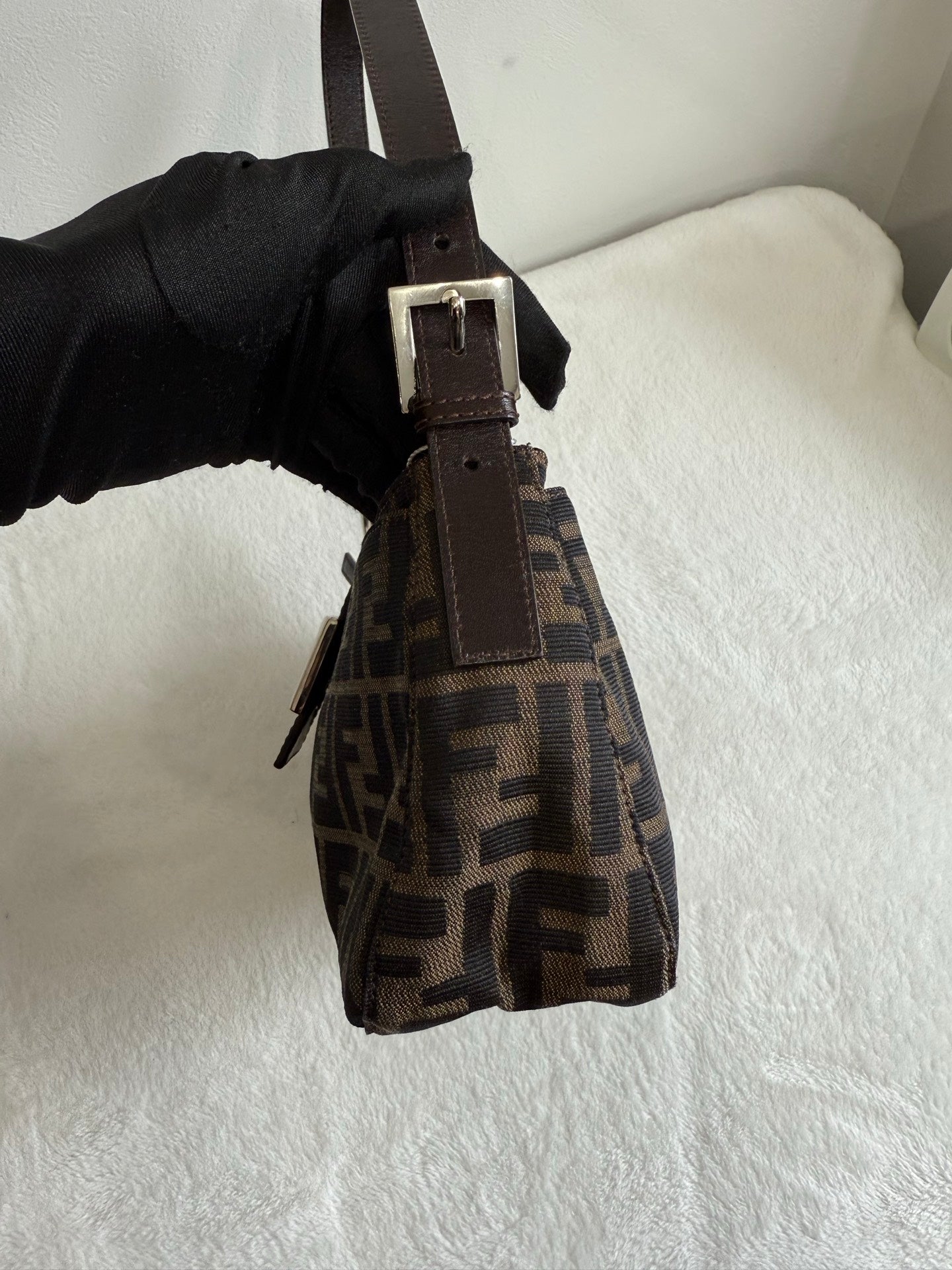 FENDI  Zucca Baguette Shoulder Bag