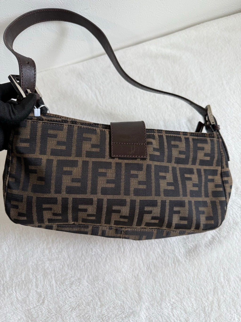 FENDI  Zucca Baguette Shoulder Bag