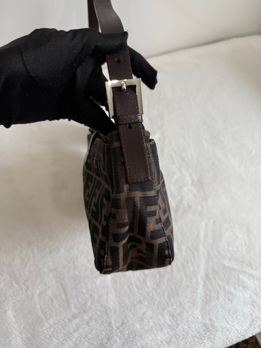 FENDI  Zucca Baguette Shoulder Bag