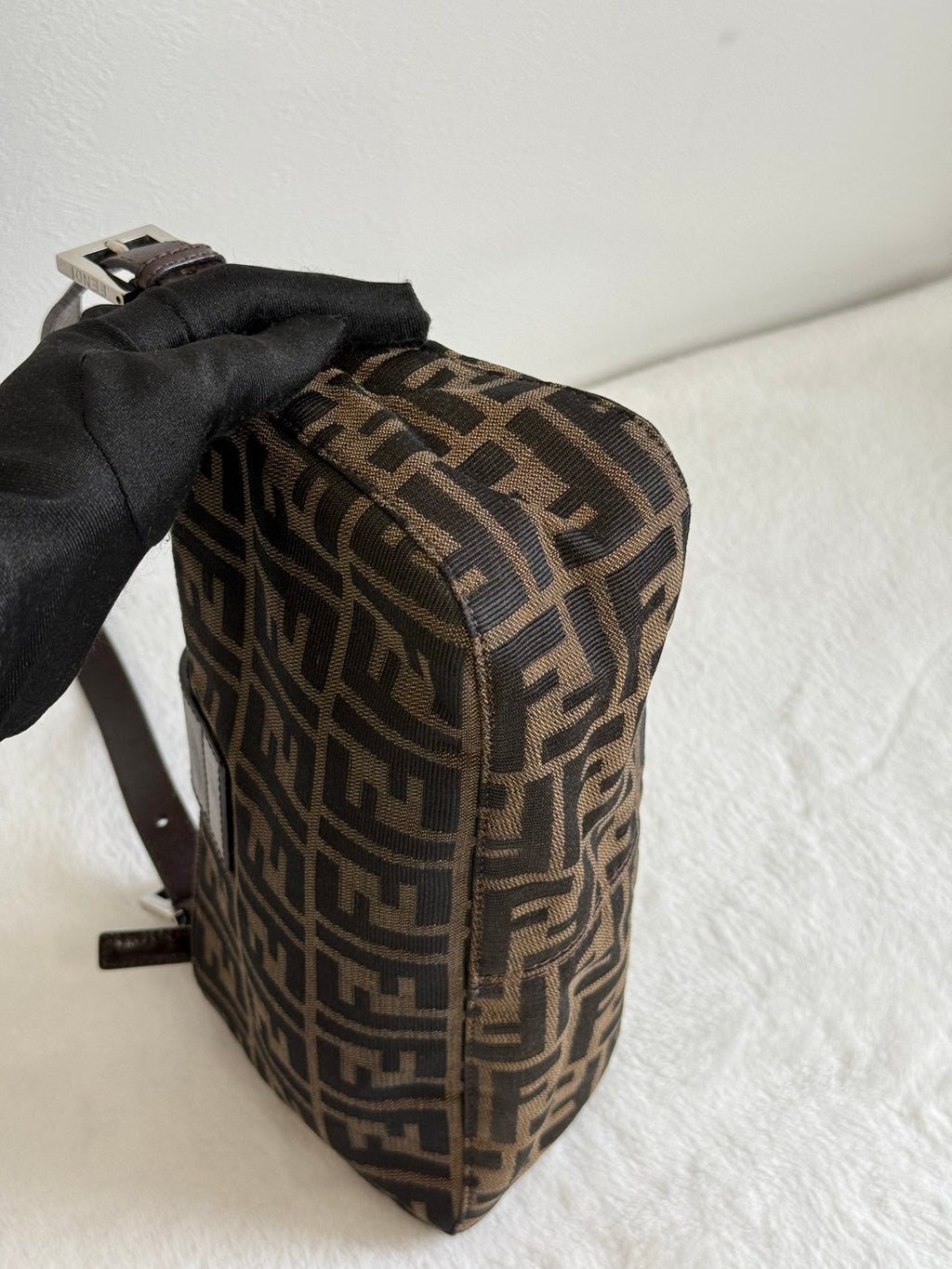 FENDI  Zucca Baguette Shoulder Bag