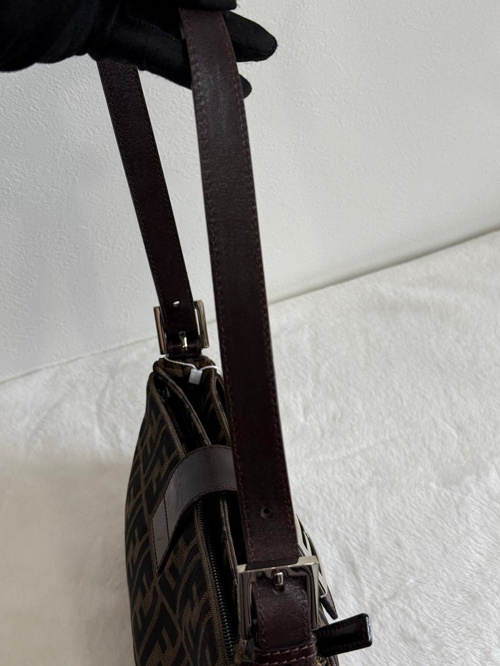 FENDI  Zucca Baguette Shoulder Bag