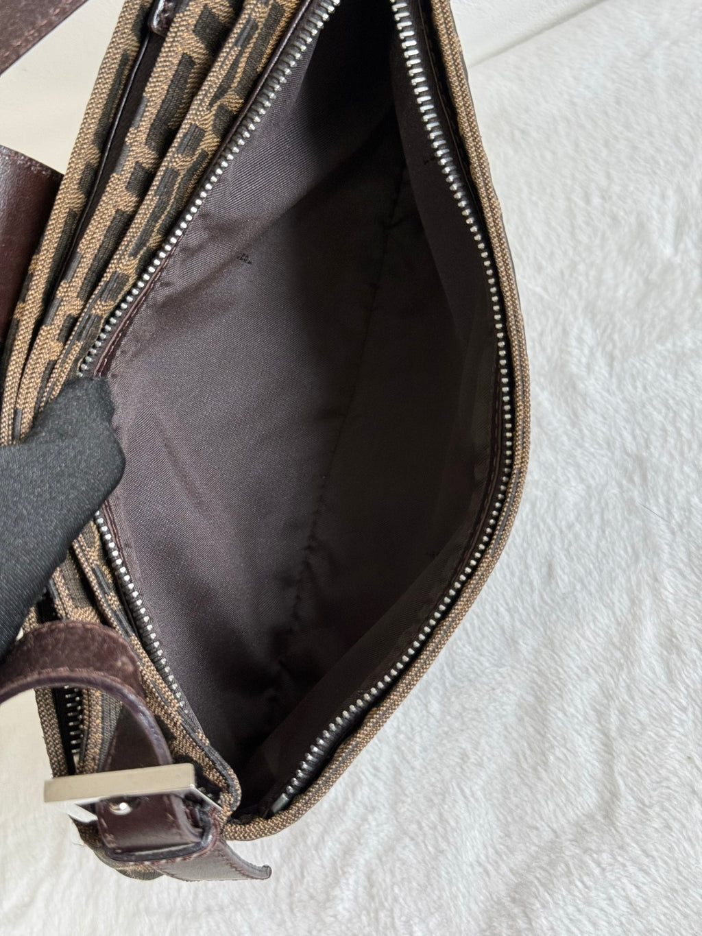FENDI  Zucca Baguette Shoulder Bag