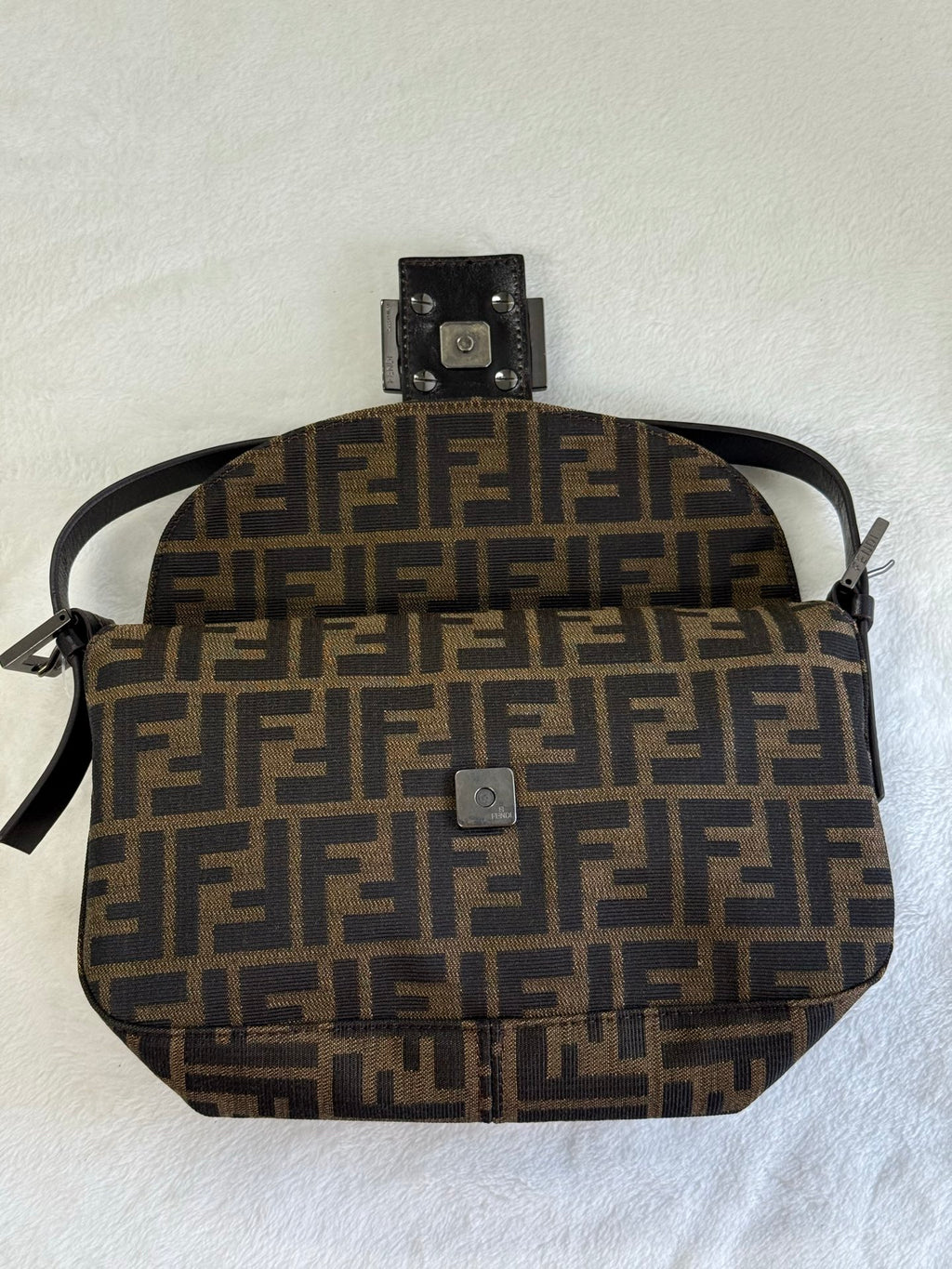 FENDI Zucca Flap Bag