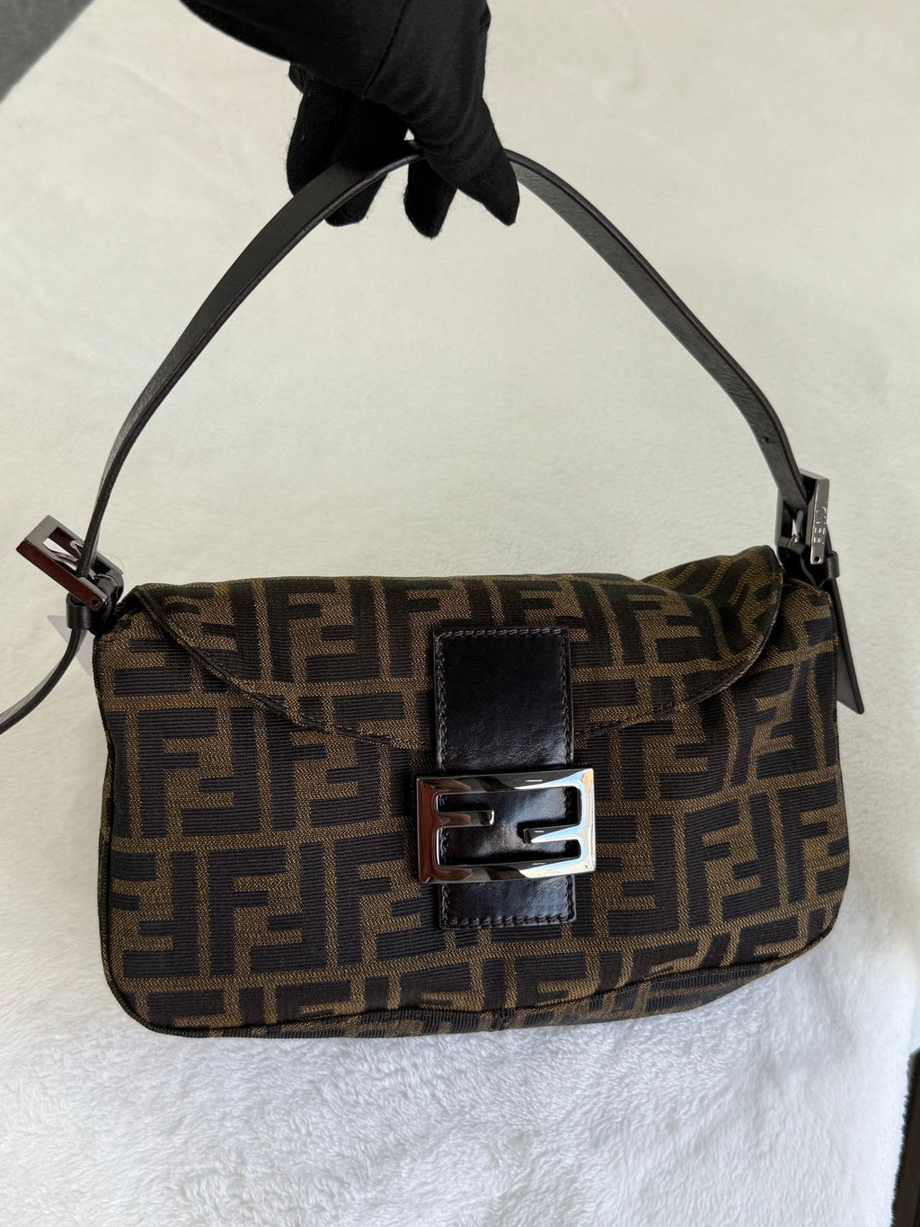 FENDI Zucca Flap Bag