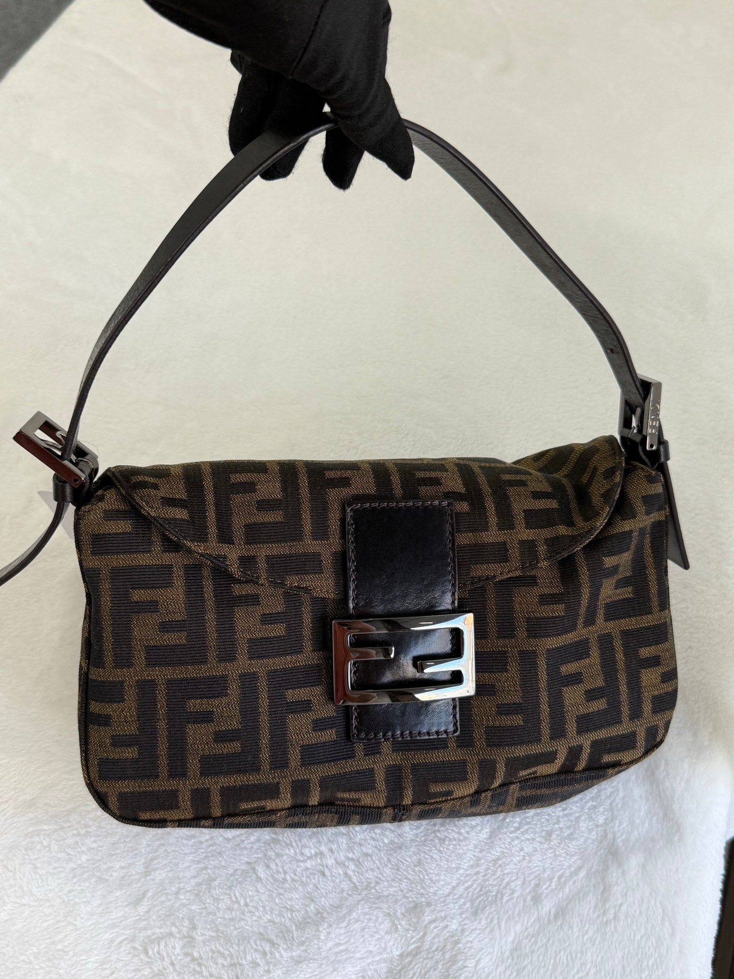 FENDI Zucca Flap Bag