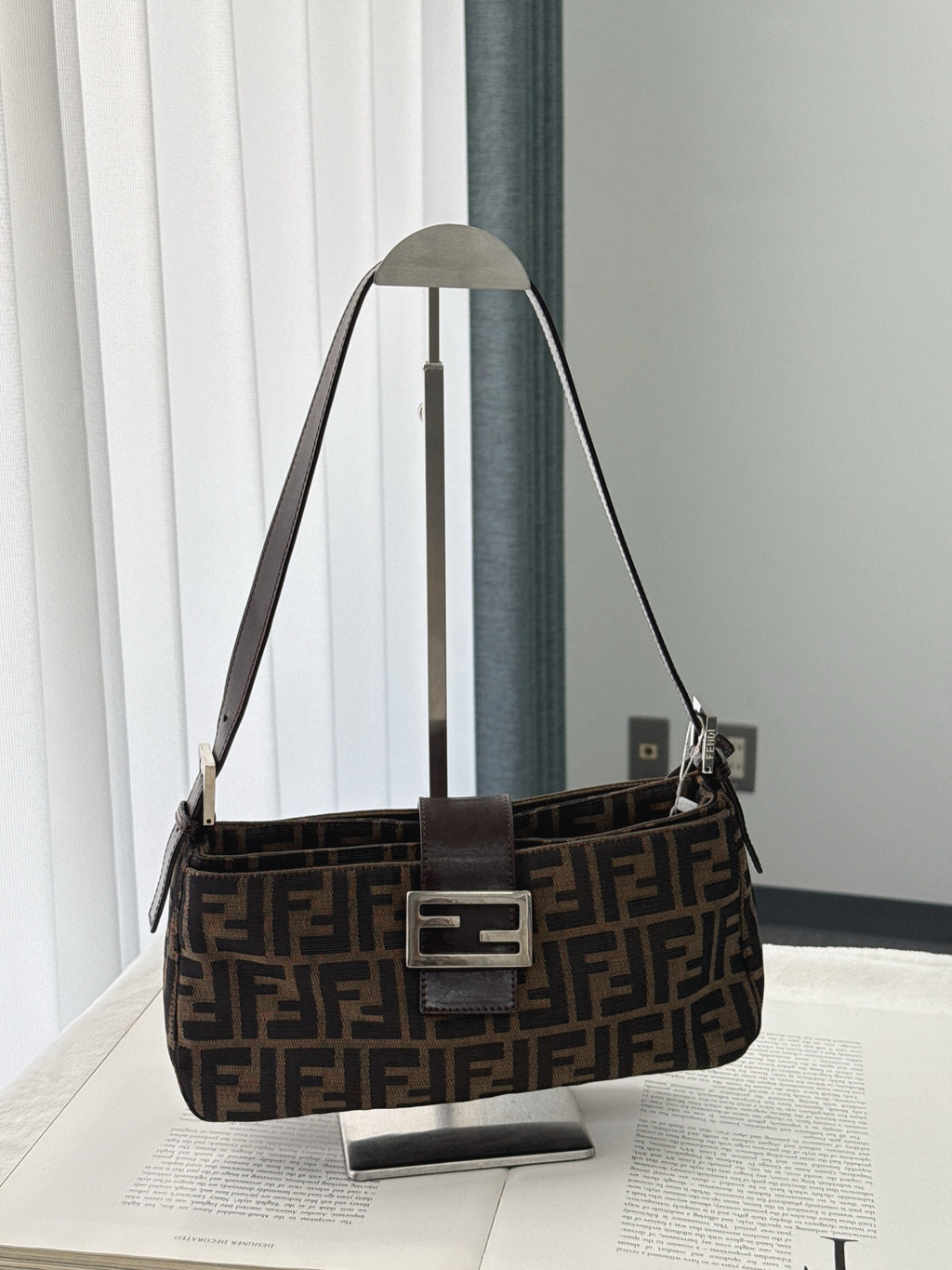FENDI Zucca Baguette Shoulder Bag
