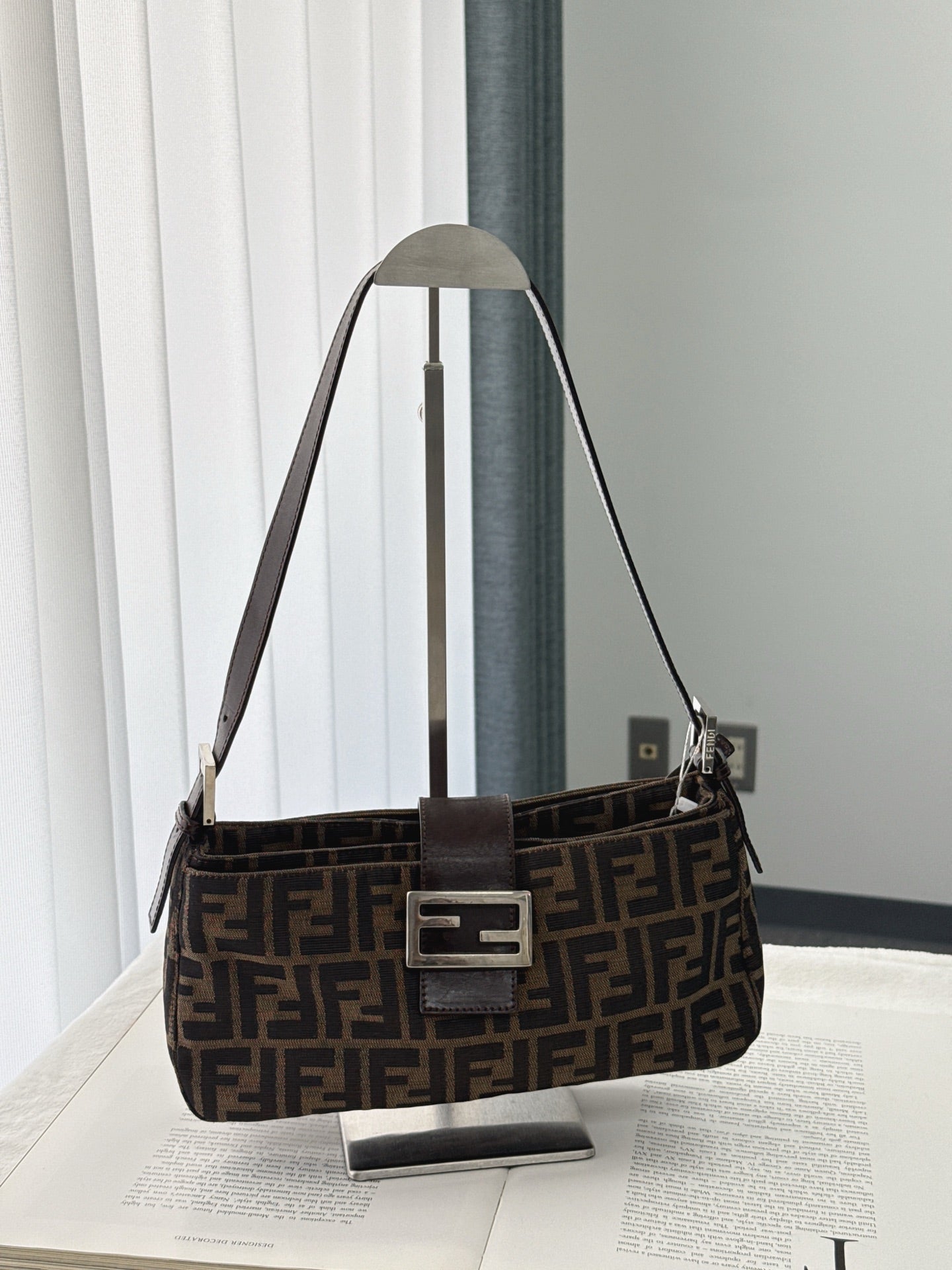 FENDI Zucca Baguette Shoulder Bag
