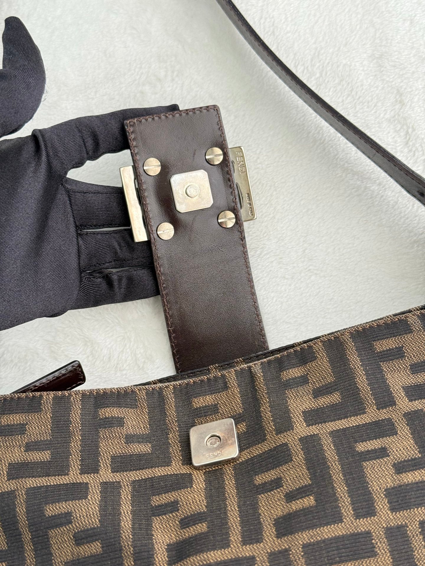 FENDI Zucca Baguette Shoulder Bag