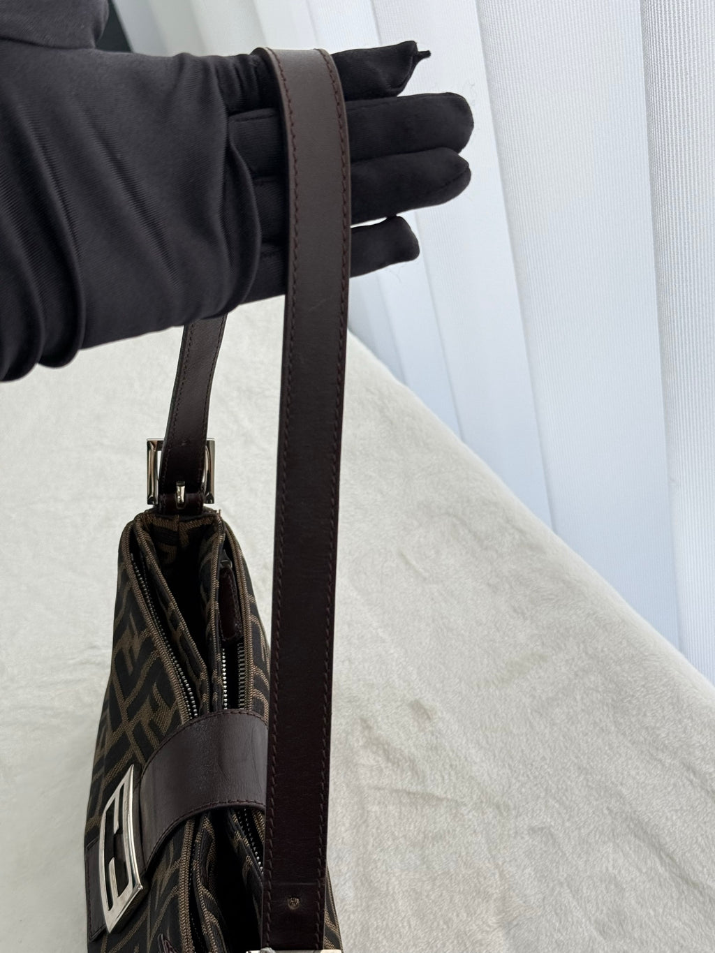 FENDI Zucca Baguette Shoulder Bag
