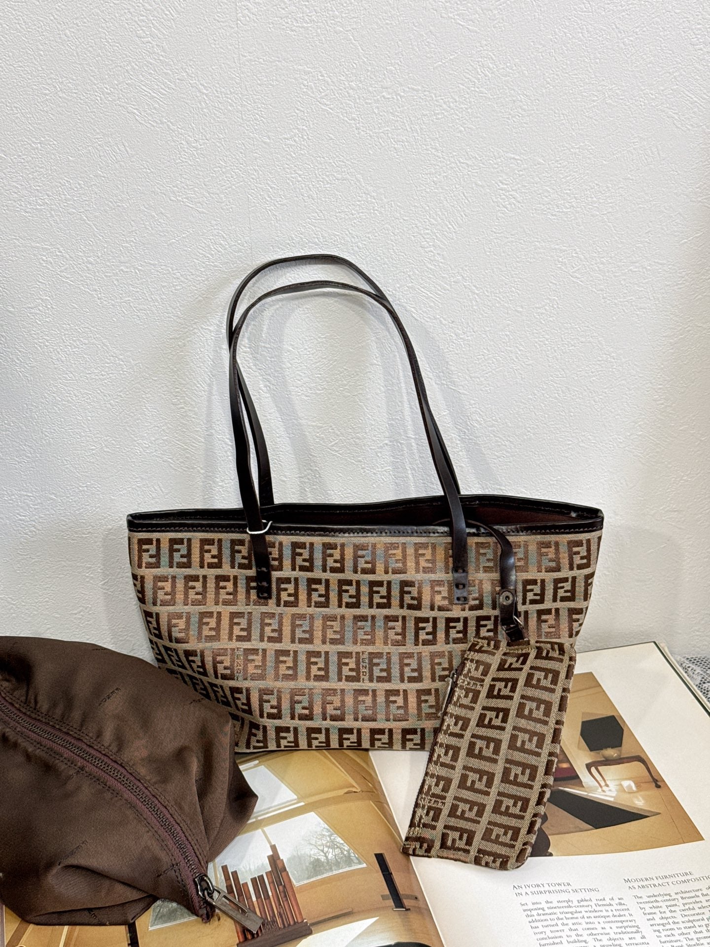 FENDI Zucchino Mini Tote Set Bag
