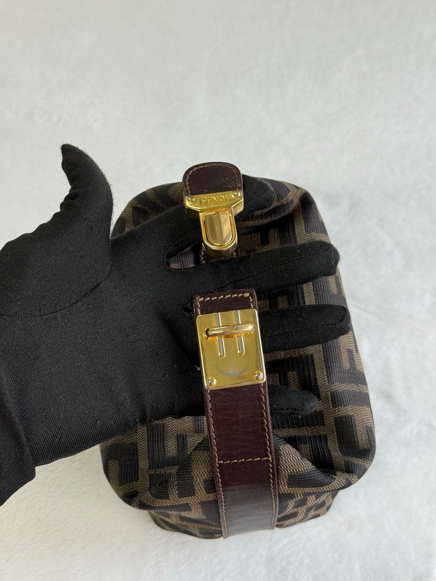 FENDI Zucca Mini Lunch Box Bag