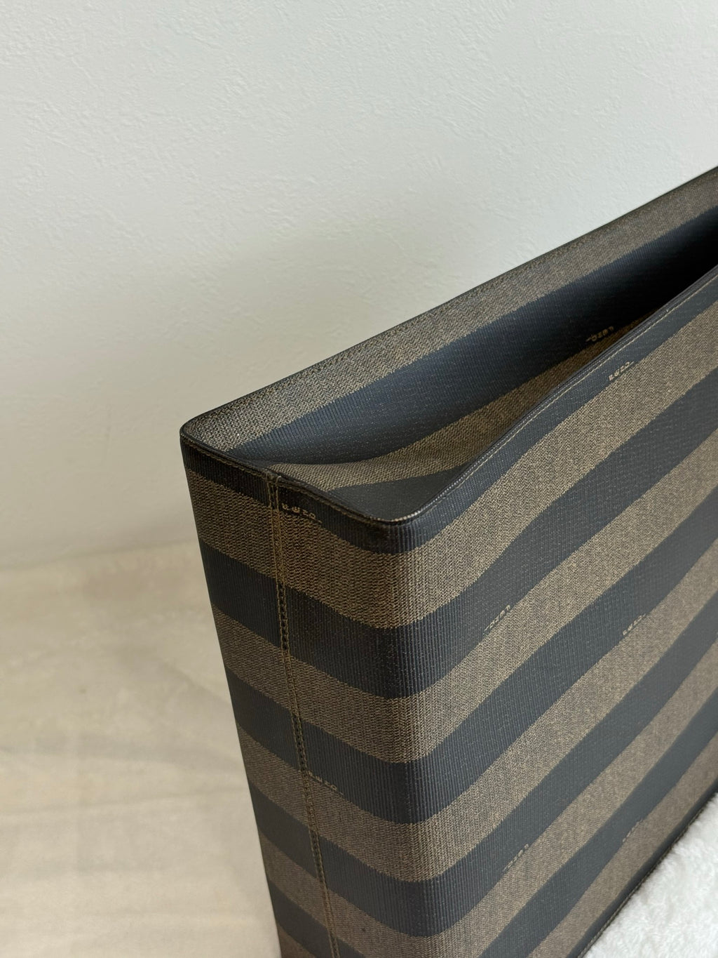 FENDI Pequin Stripe Pochette Bag