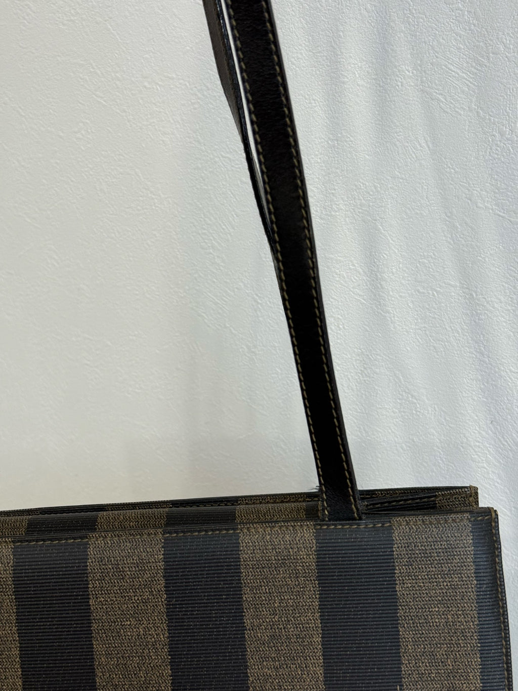 FENDI Pequin Stripe Pochette Bag