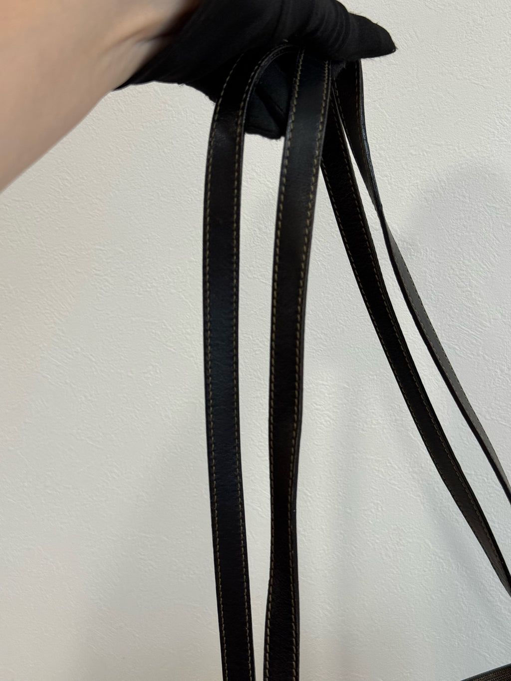 FENDI Pequin Stripe Pochette Bag