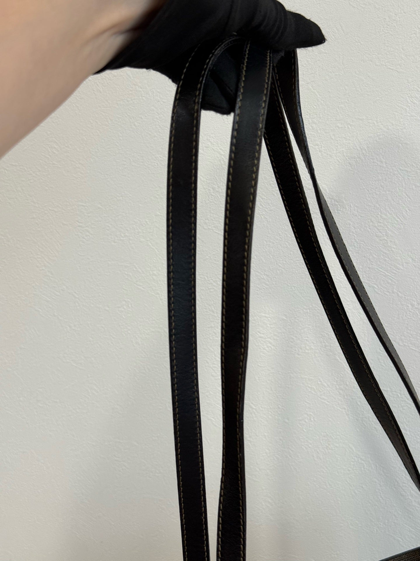 FENDI Pequin Stripe Pochette Bag