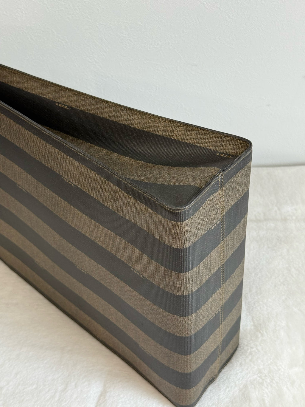 FENDI Pequin Stripe Pochette Bag