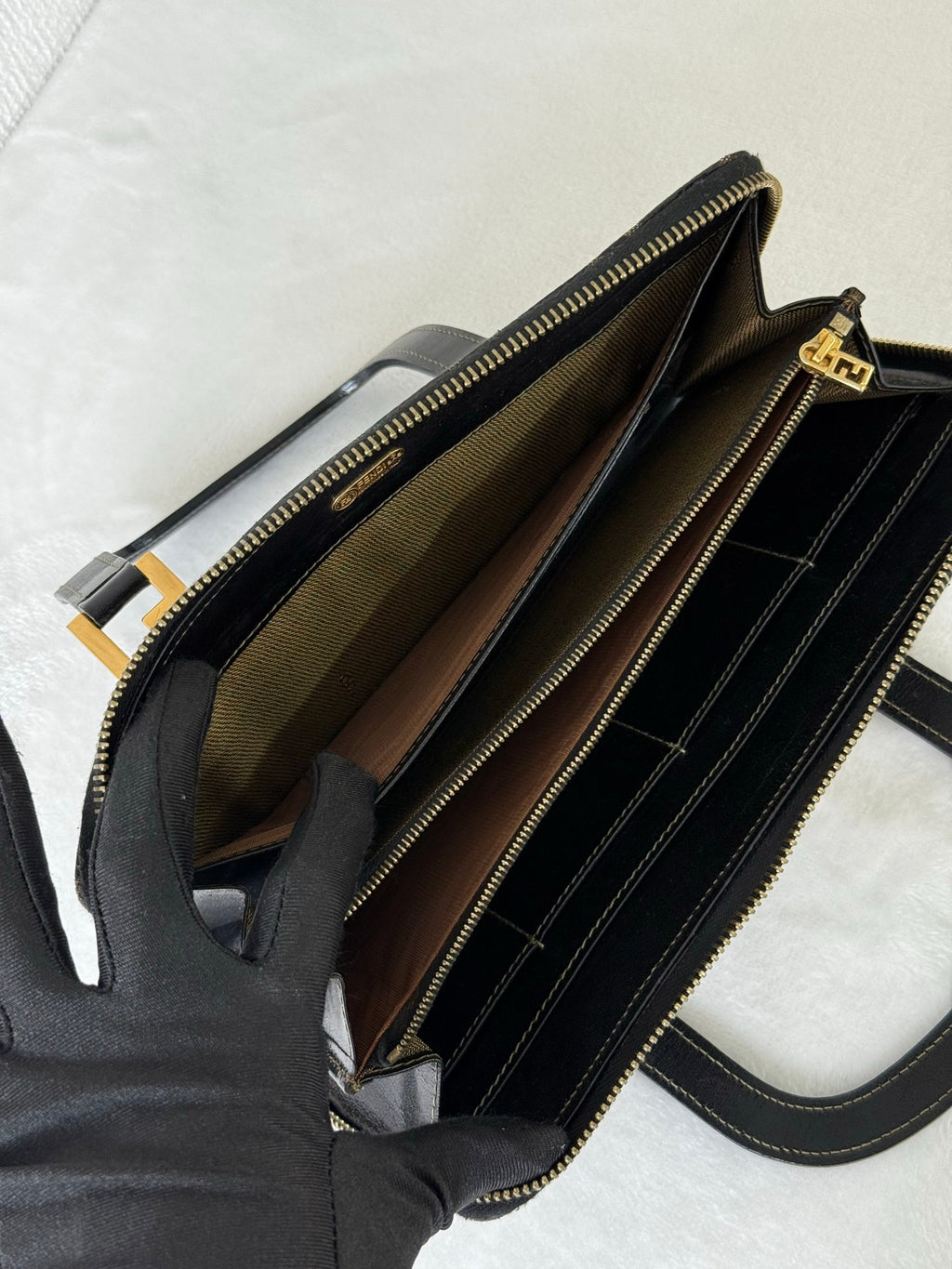FENDI Zucca Clutch Bag