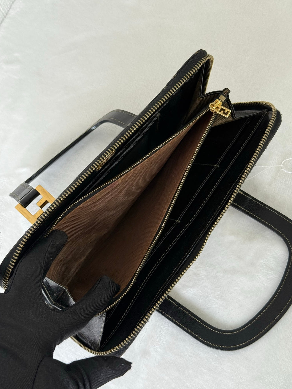FENDI Zucca Clutch Bag