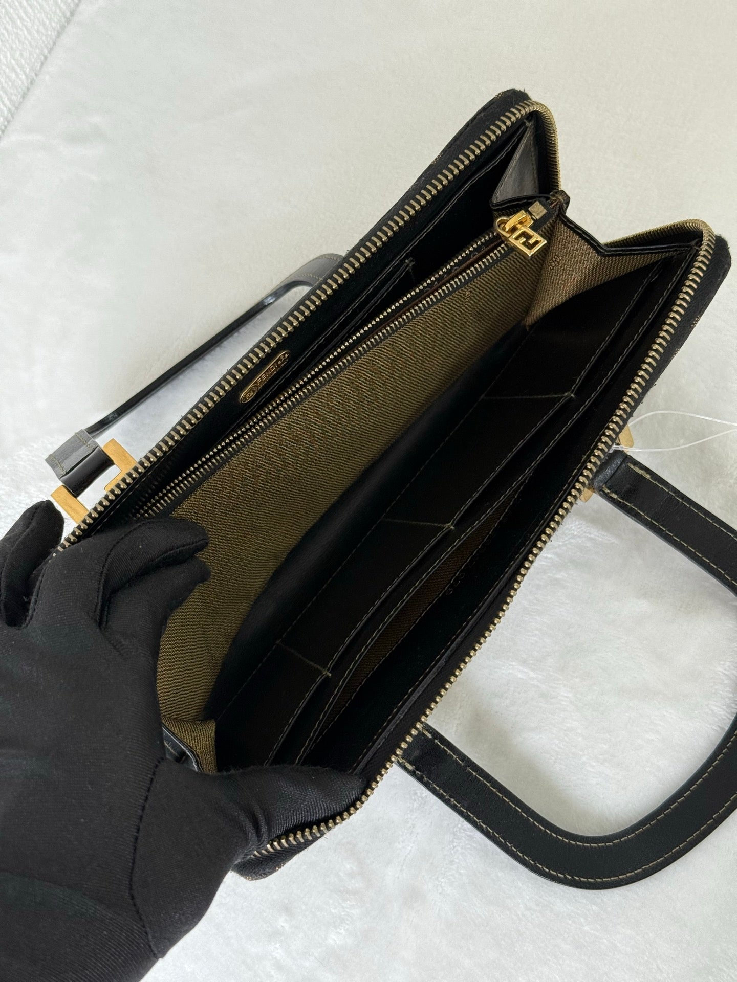 FENDI Zucca Clutch Bag