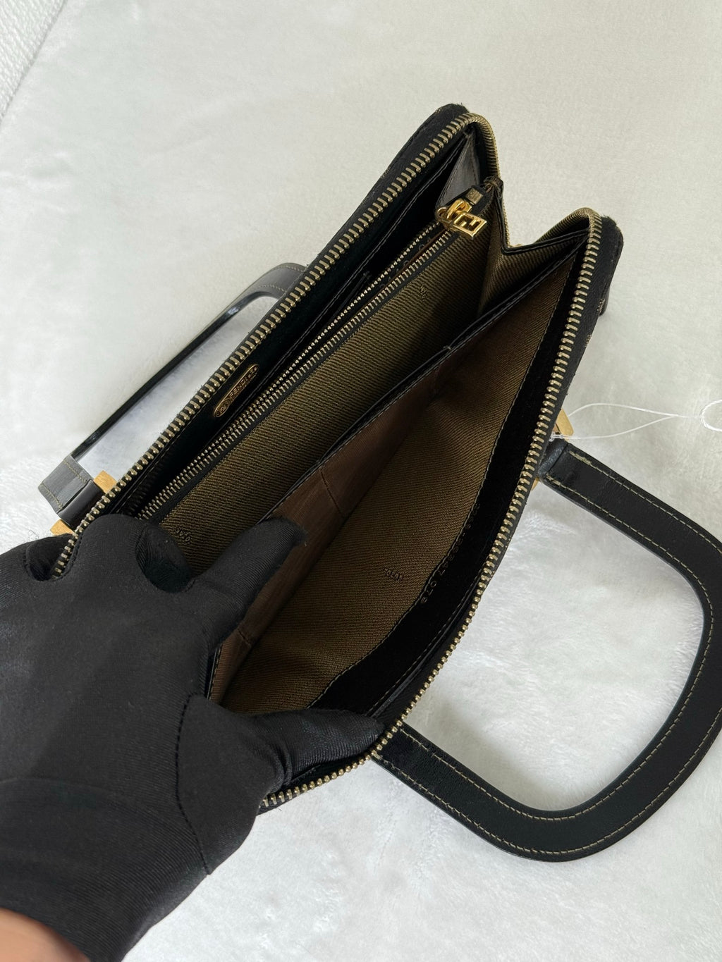 FENDI Zucca Clutch Bag