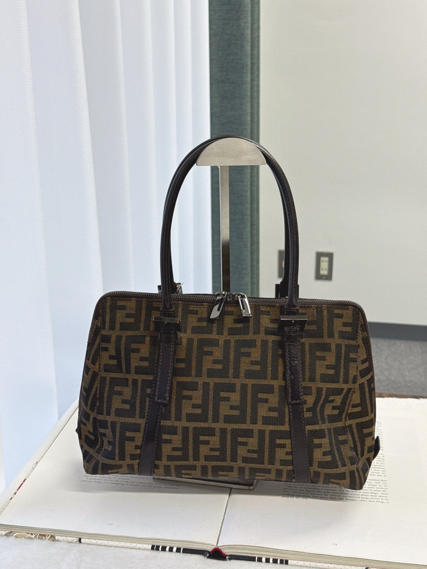FENDI Zucca Tote Hand Bag
