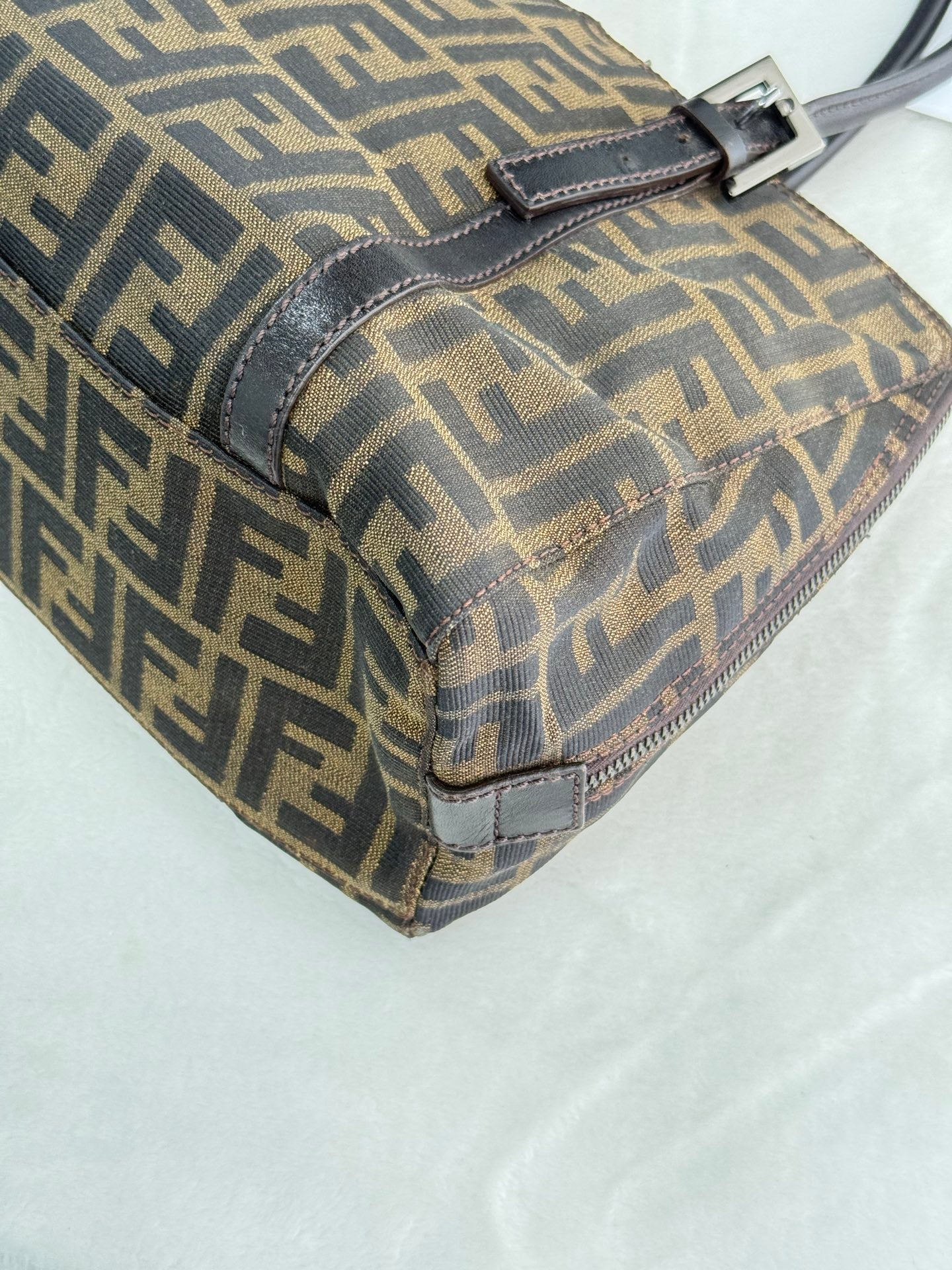 FENDI Zucca Tote Hand Bag