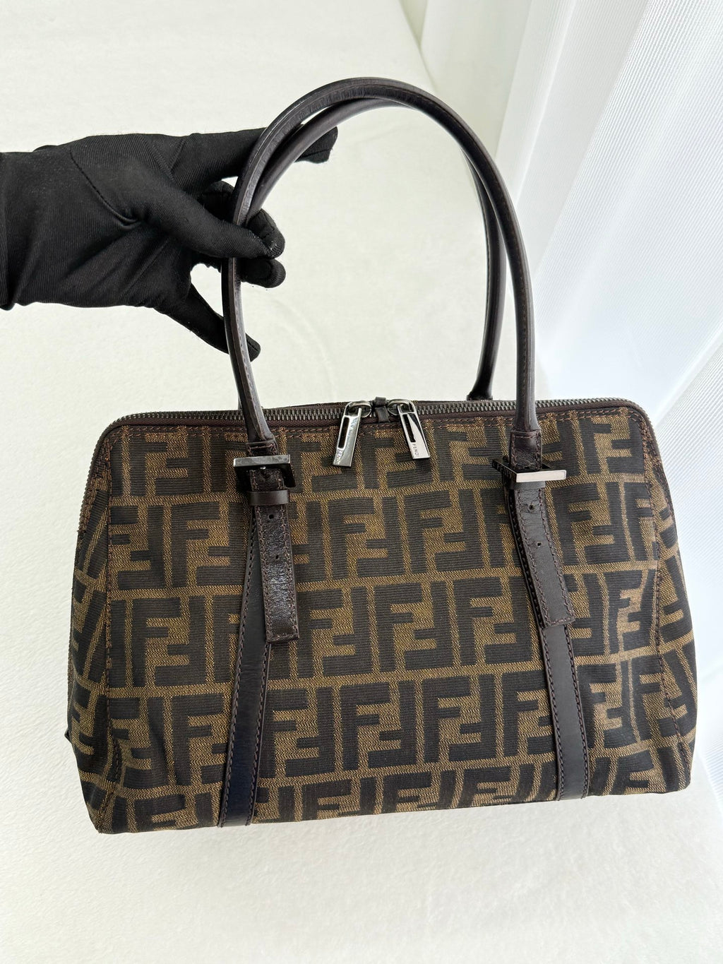 FENDI Zucca Tote Hand Bag
