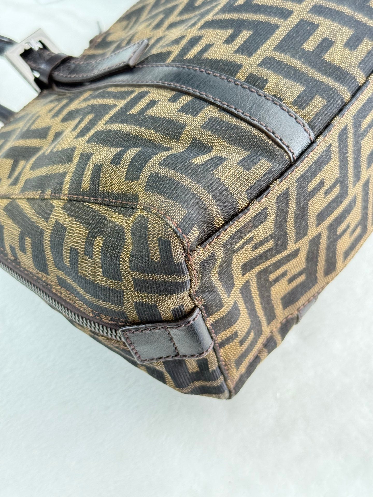 FENDI Zucca Tote Hand Bag