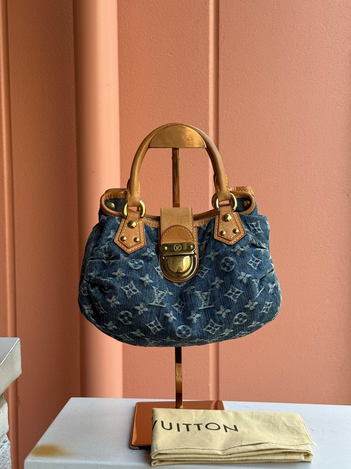 LOUIS VUITTON Monogram Denim Pretty Handbag