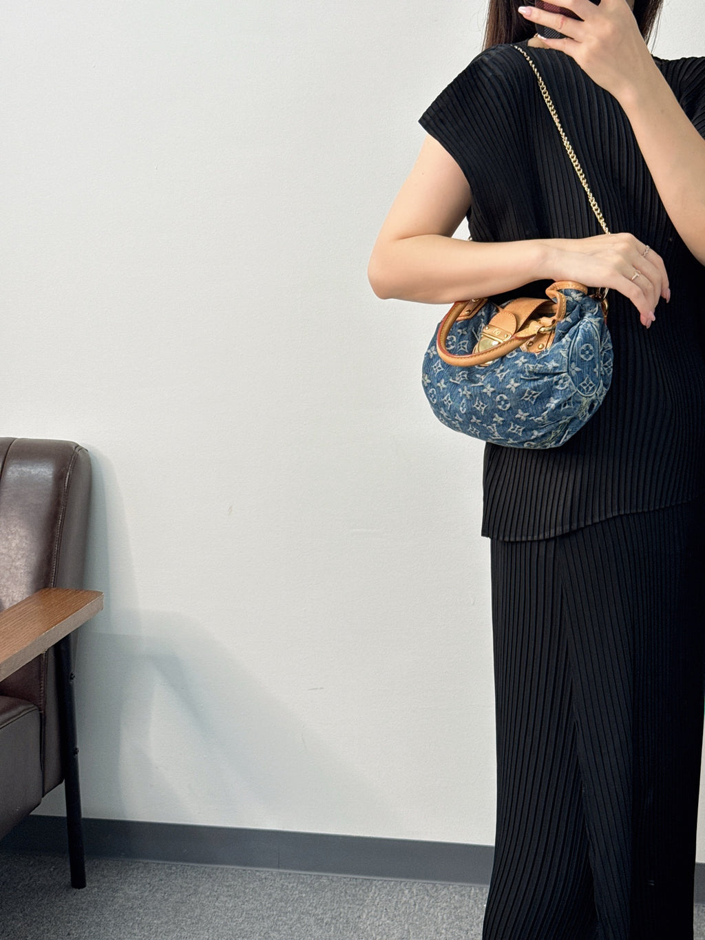 LOUIS VUITTON Monogram Denim Pretty Handbag